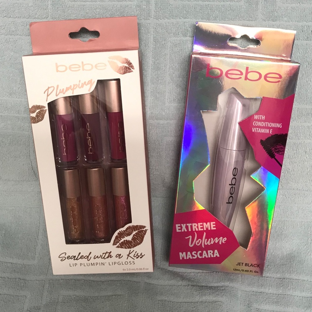 Bebe Beauty Products Lot - Lip Gloss & Mascara